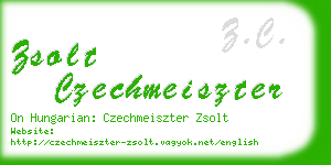 zsolt czechmeiszter business card